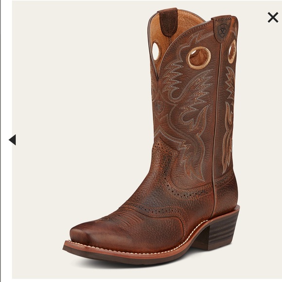 Arita heritage roughstock brown roper western cowboy boot #1000227 men’s 8.5D - Picture 2 of 13